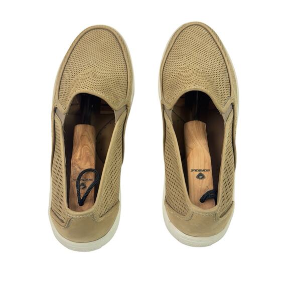 Flag Ltd Napa Glove Leather Slip‑On Loafer Men 11M Tan Perforated Casual Shoe - Picture 6 of 10